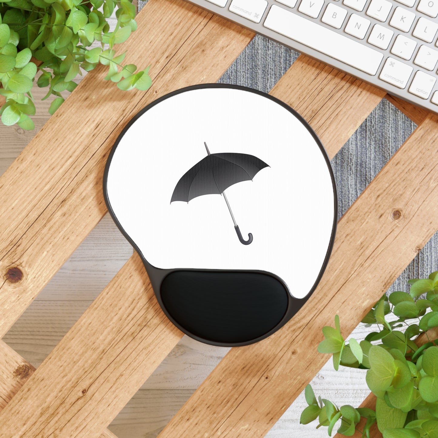 Stylish Umbrella Mouse Pad with Wrist Rest, Desk Decor, Ergonomic Mouse Pad, Gift for Students, Office Supplies