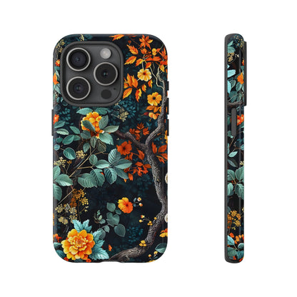 Floral Phone Case | Tough Cases, Protective Cover, Gift for Her, Autumn Vibes, Floral Phone Accessory, Unique Design