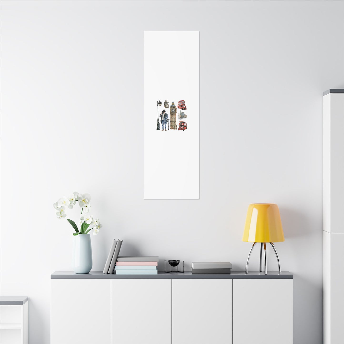 Canvas Art Print, London Skyline, Home Decor, Wall Art, Gift Idea, Travel Memories, Modern Wall Art