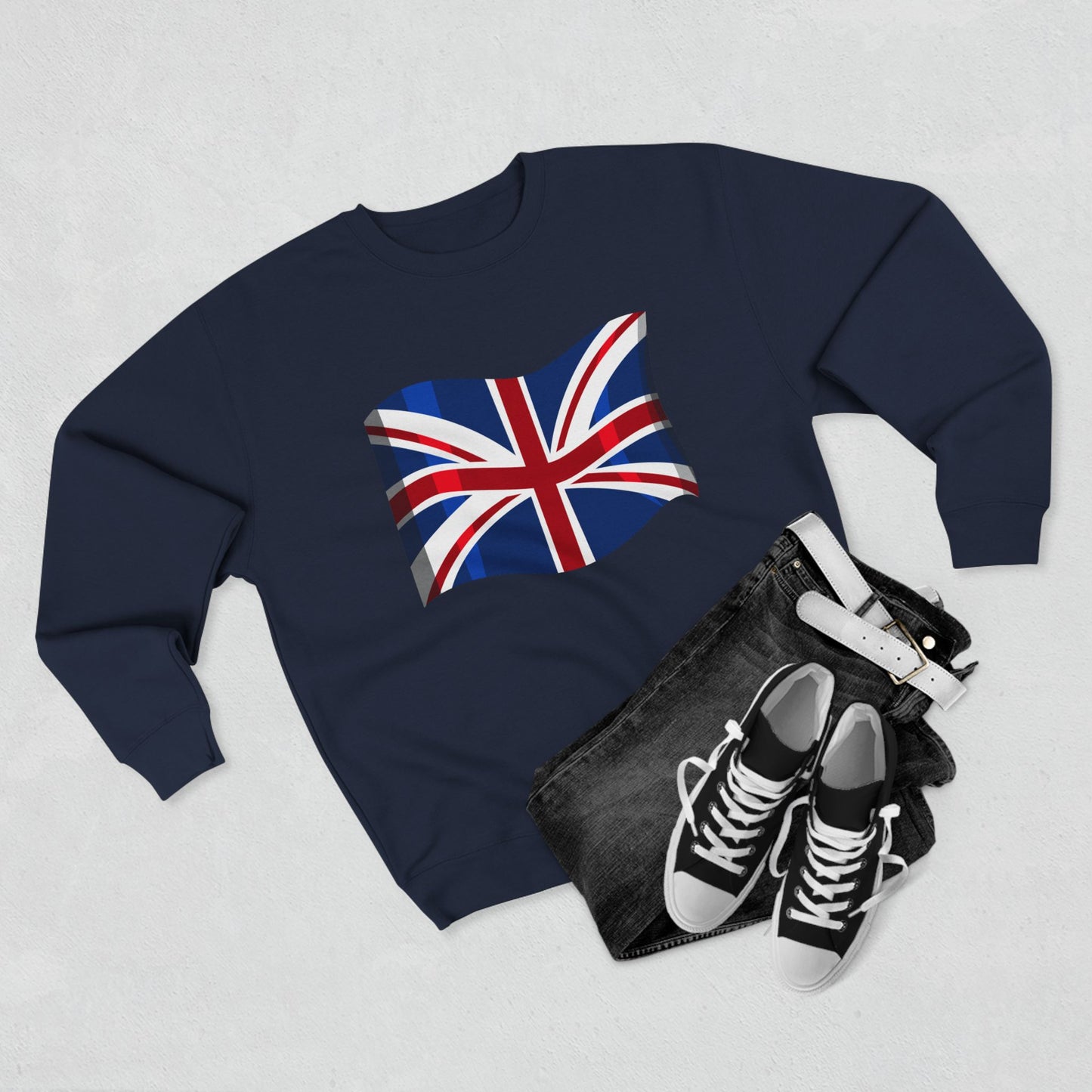 Unisex Crewneck Sweatshirt - Classic UK Flag