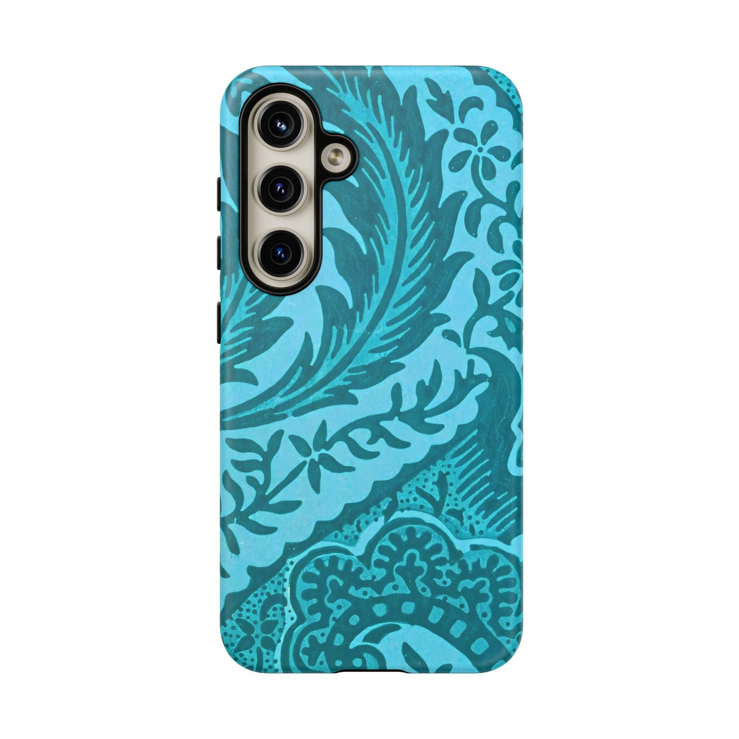Protective Phone Case with Elegant Teal Design, Tough Cases, Floral Phone Cover, Stylish Smartphone Protection, Gifts for Her, Trendy [...]
