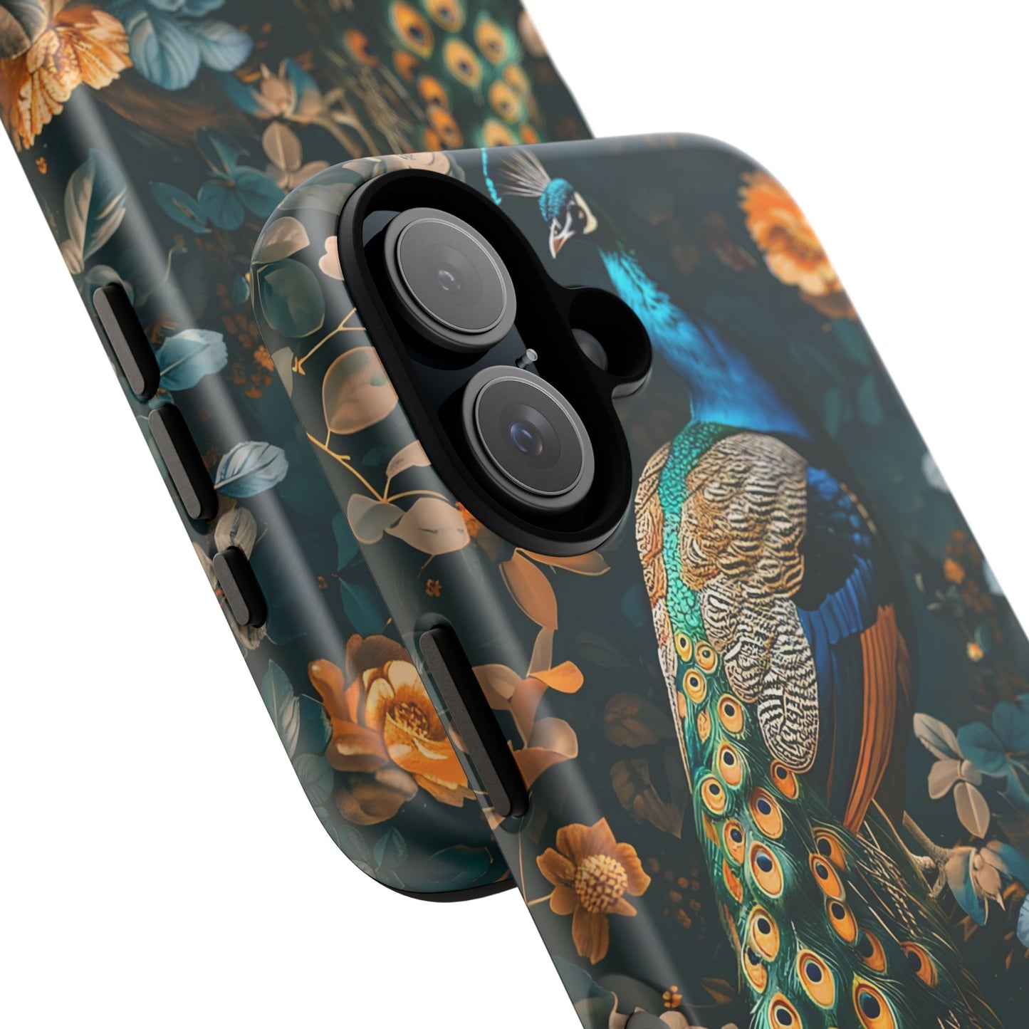 Peacock Tough Phone Case - Elegant Floral Design, Ideal for Nature Lovers, Unique Gift for Her, Birthday, or Anniversary