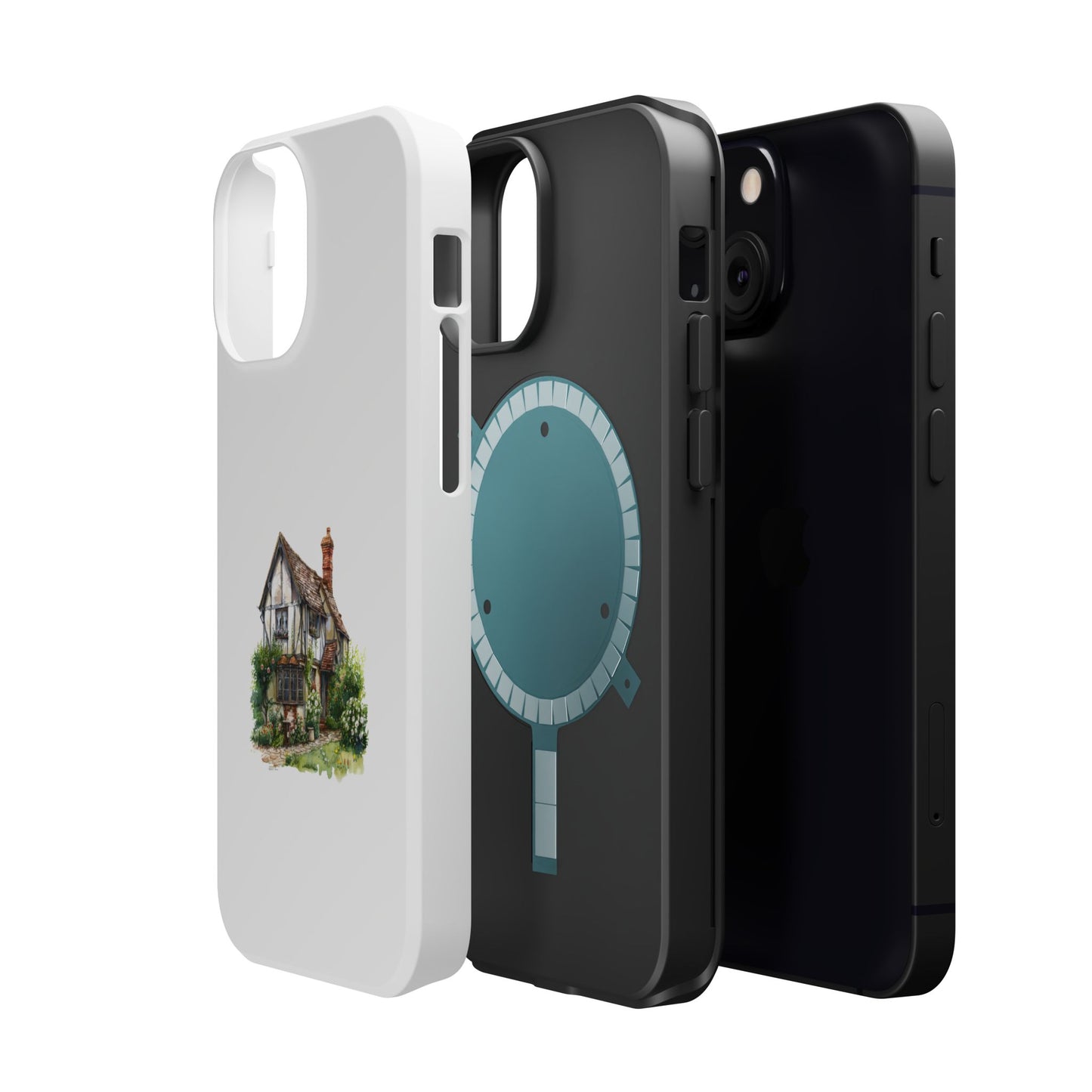 Magnetic Phone Cases, Whimsical Cottage Design, Unique Gift, Phone Accessory, Artful Cases for Nature Lovers, Customized Options