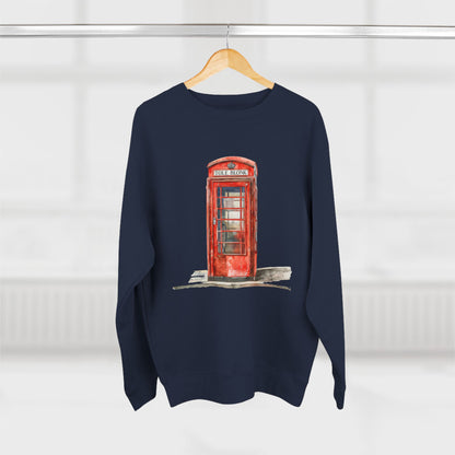 Unisex Crewneck Sweatshirt - Iconic British Public Telephone