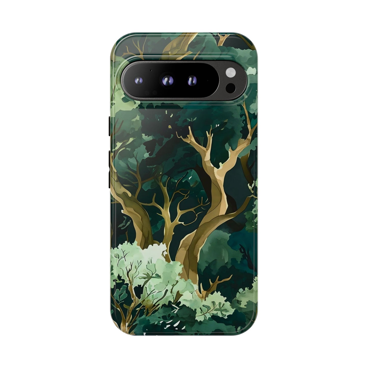 Forest Green Phone Case, Nature-Inspired Tough Cases, Eco-Friendly Gift, Outdoor Lover Accessory, Unique Phone Cover