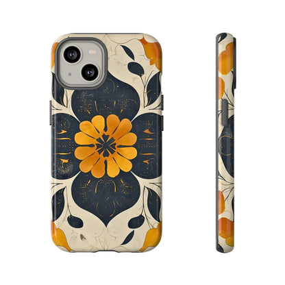 Floral Phone Case - Tough Cases, Botanical iPhone Cover, Vintage Flower Design, Durable Smartphone Protection, Unique Gift Idea