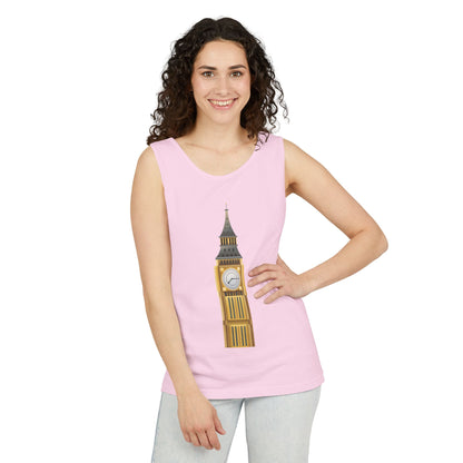 Unisex Garment-Dyed Tank Top - Big Ben - The Heartbeat of London