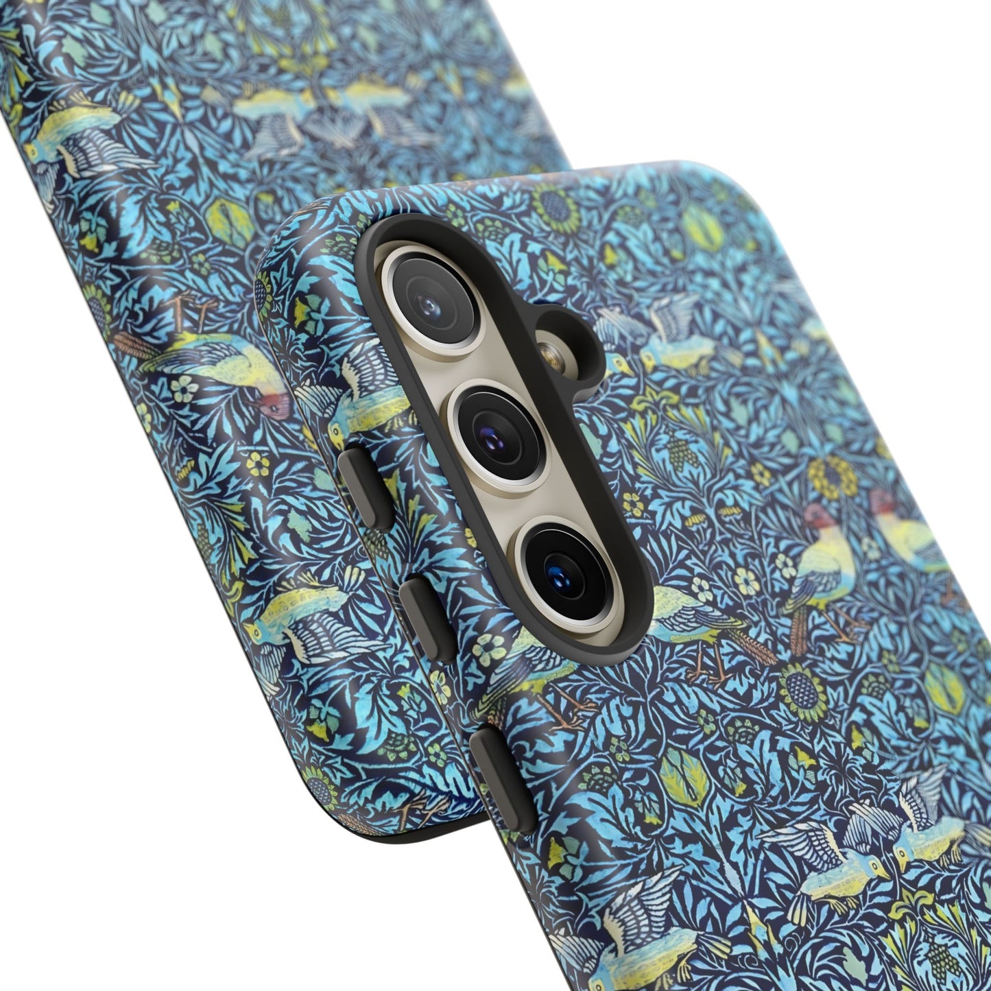 Bird and Floral Pattern Phone Case, Tough Cases, Gift for Nature Lovers, Eco-friendly, Custom Phone Accessories, All-Occasion
