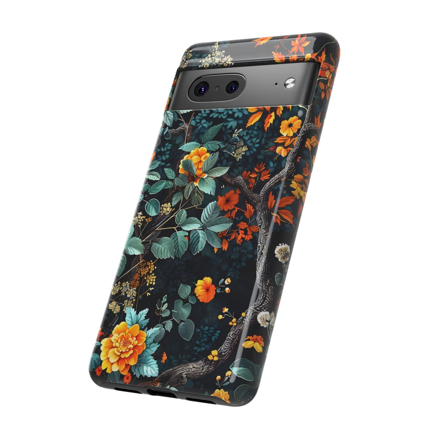 Floral Phone Case | Tough Cases, Protective Cover, Gift for Her, Autumn Vibes, Floral Phone Accessory, Unique Design