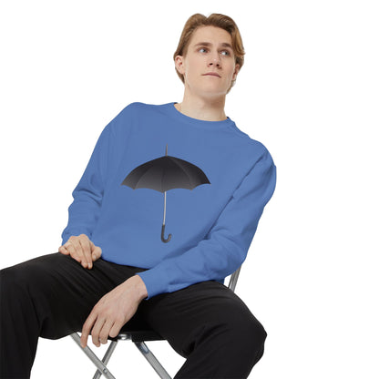 Unisex Garment-Dyed Sweatshirt Elegant - Regal Royal Umbrella
