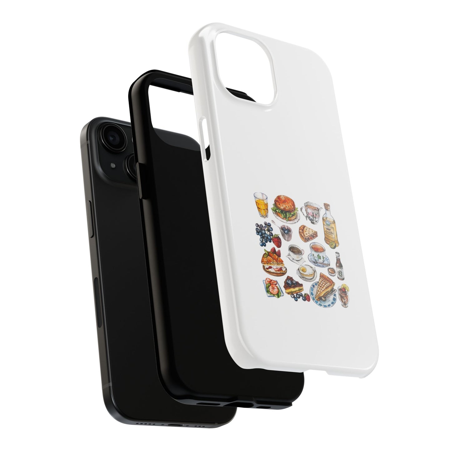 Foodie Tough Phone Case with Gourmet Feast Design