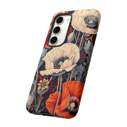 Floral iPhone Case, Tough Phone Cover, Artistic Protection, Flower Design, Unique Gift for Her, Phone Accessory, Trendy Tech