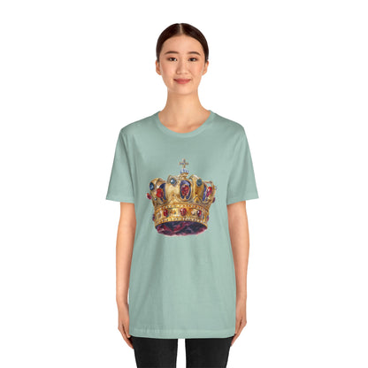 Unisex Jersey Short Sleeve Tee - British Royal Crown Design