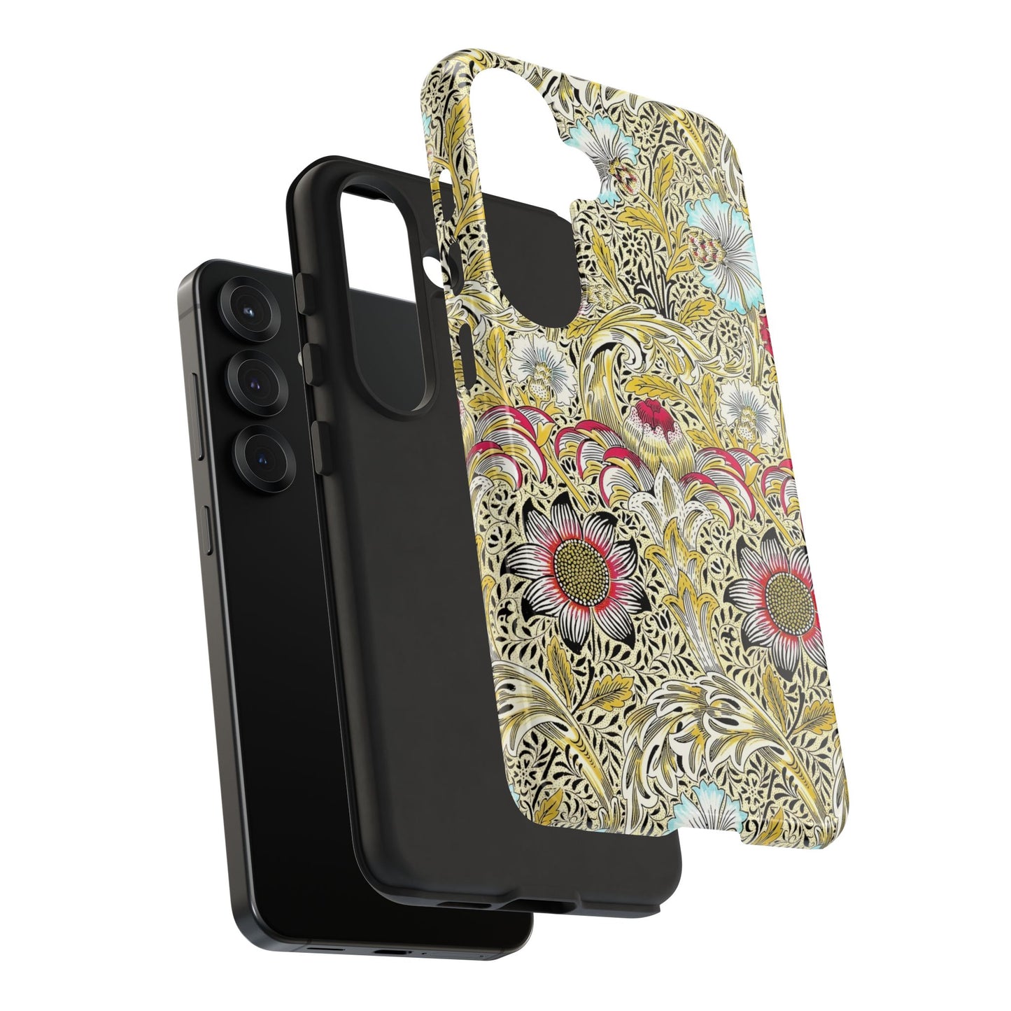 Floral Phone Case - Tough Cases, Floral Design, Stylish, Protective, Unique Gift for Her, Phone Accessories