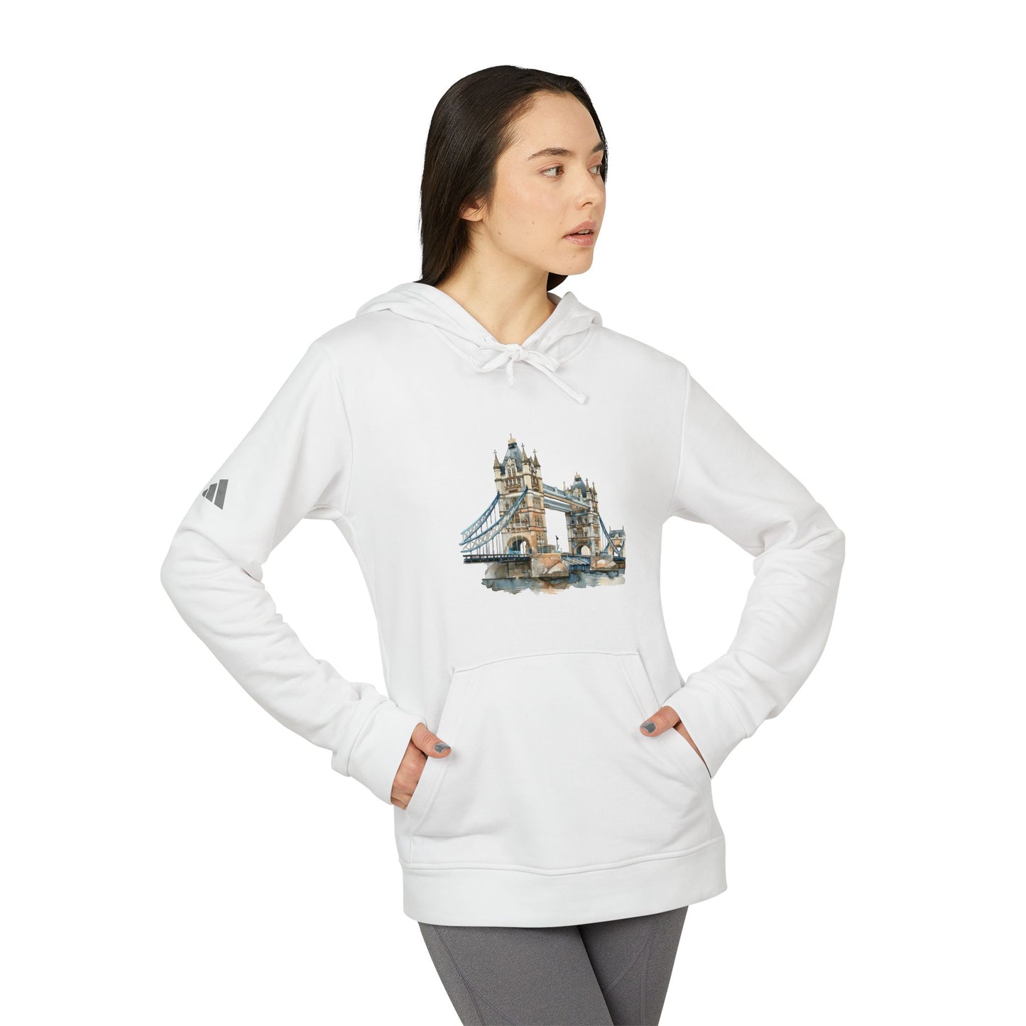 adidas Unisex Fleece Hoodie - London's Iconis Bridge