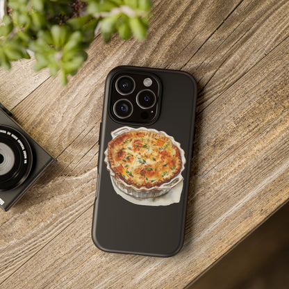 Quiche Phone Case - Funky Kitchen Decor, Foodie Gift, Chef Accessories, Culinary Art, Quirky Phone Cover