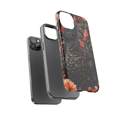 Tough Cases: Floral Design Phone Case, Stylish Protection for Your Phone, Unique Gift for Bird Lovers, Vibrant Floral Art, [...]