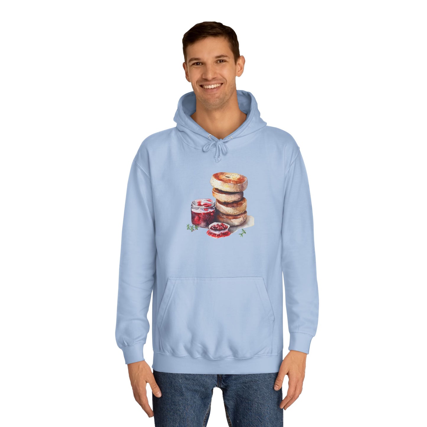 Unisex College Hoodie - Trendy British Food