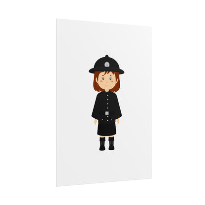Charming Firefighter Rolled Posters for Kids' Rooms, Playful Wall Art, Fire Safety Decor, Kids' Gifts, Educational Prints