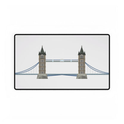 London Bridge Desk Mat - Stylish Office Decor, Gaming Mat, and Workstation Accessory, Perfect Gift for Professionals and Students