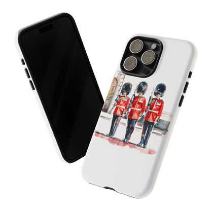 Phone Case with Royal Guard Design, Unique Cell Cover, London Souvenir, Tough Phone Case, Gift for Travelers, Stylish Street Photography