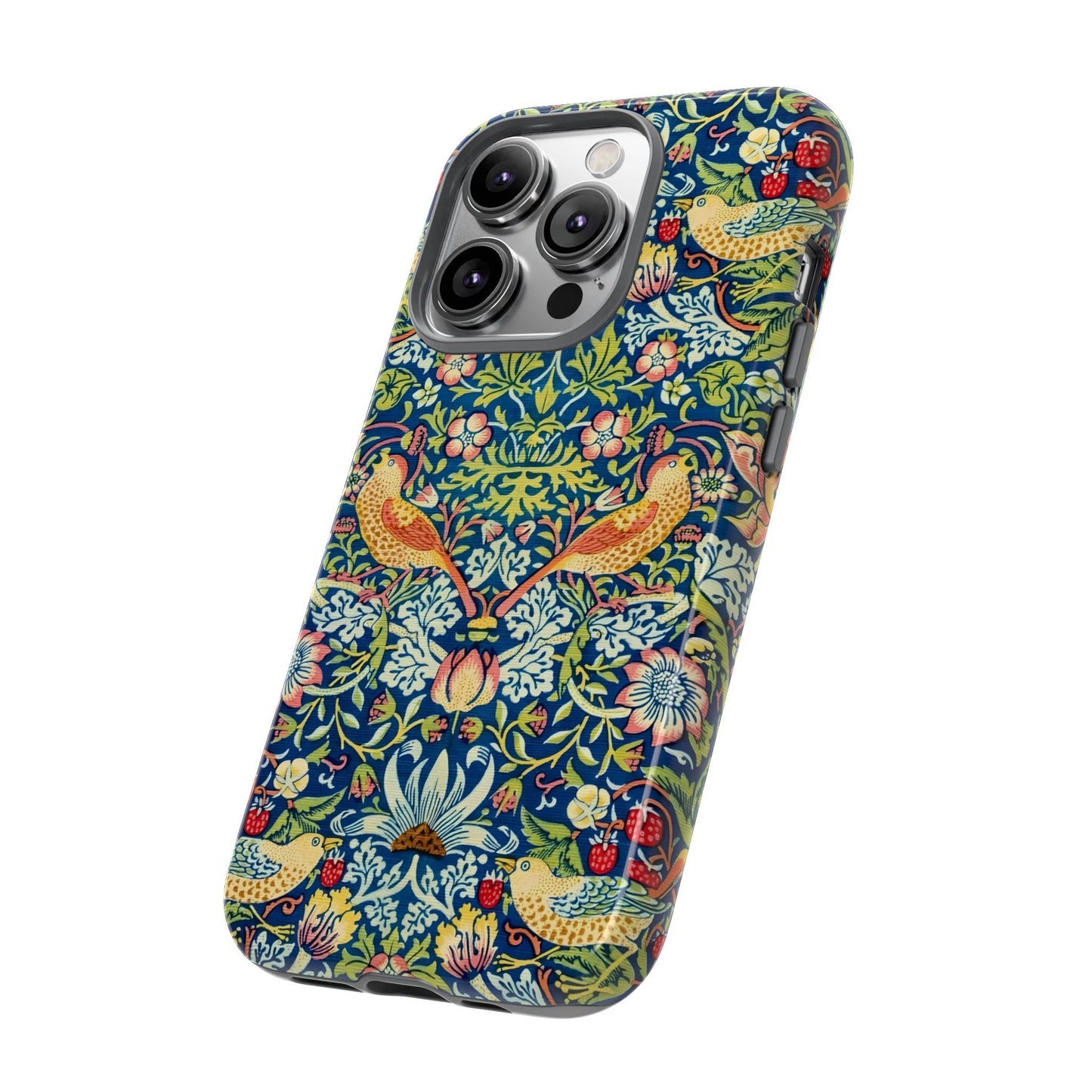 Floral Phone Case | Tough Cases, Stylish Protection, Unique Gift, Eco-Friendly, Floral Pattern, Bird Design