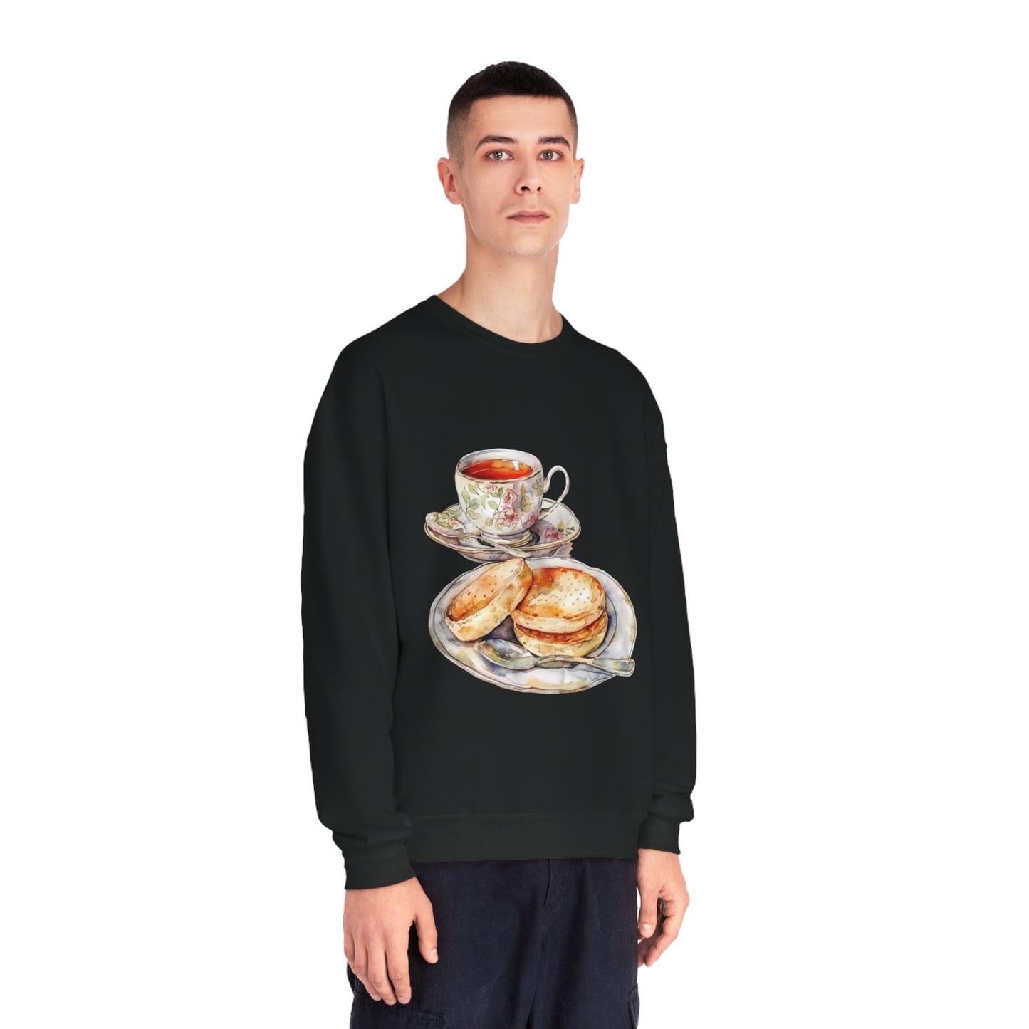 Unisex NuBlend® Crewneck Sweatshirt - British Royal Feast Opulent Dining Fit for Royalty
