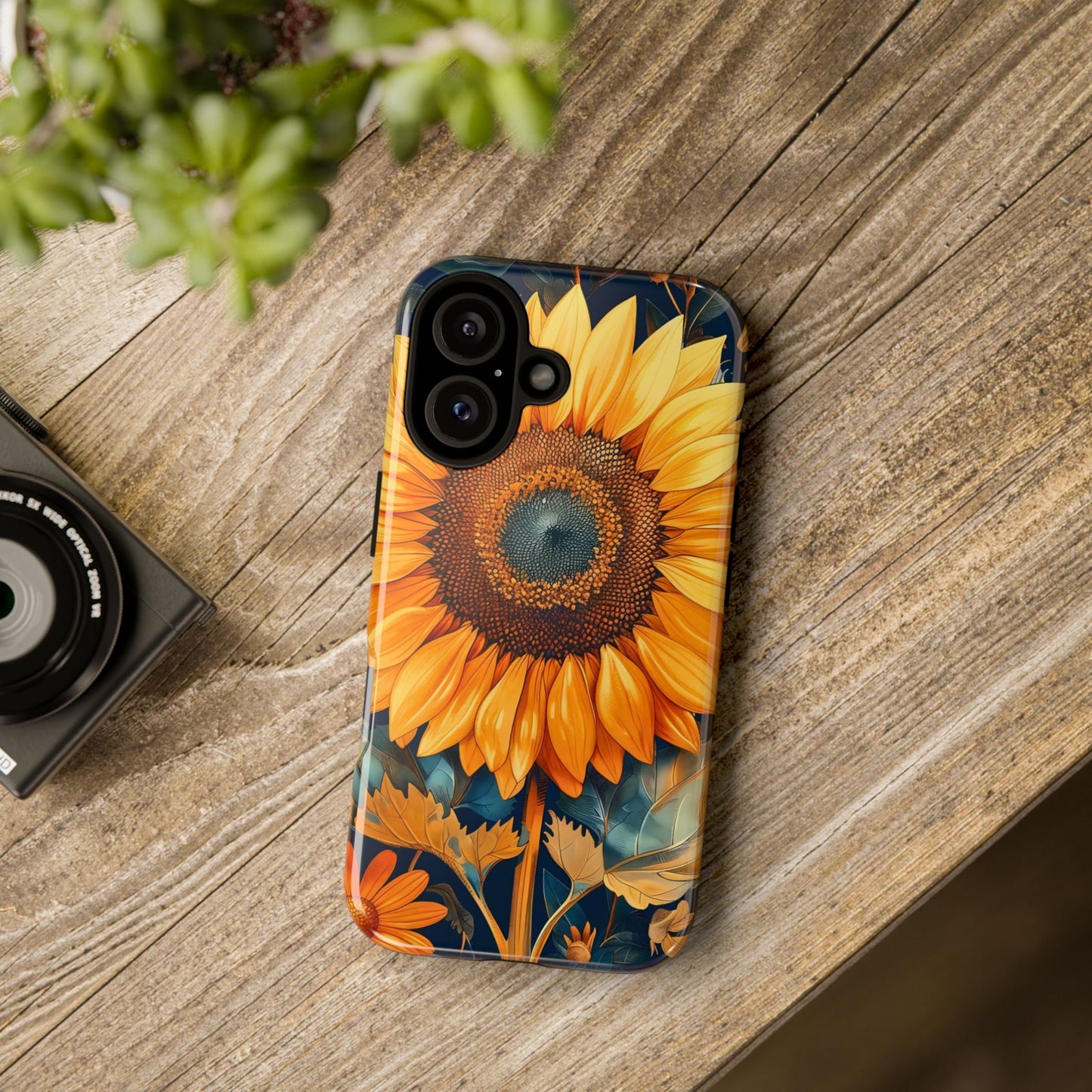 Sunflower Phone Case - Floral Design for Nature Lovers, Cute Spring Accessory, Gift for Her, Eco-Friendly Cover