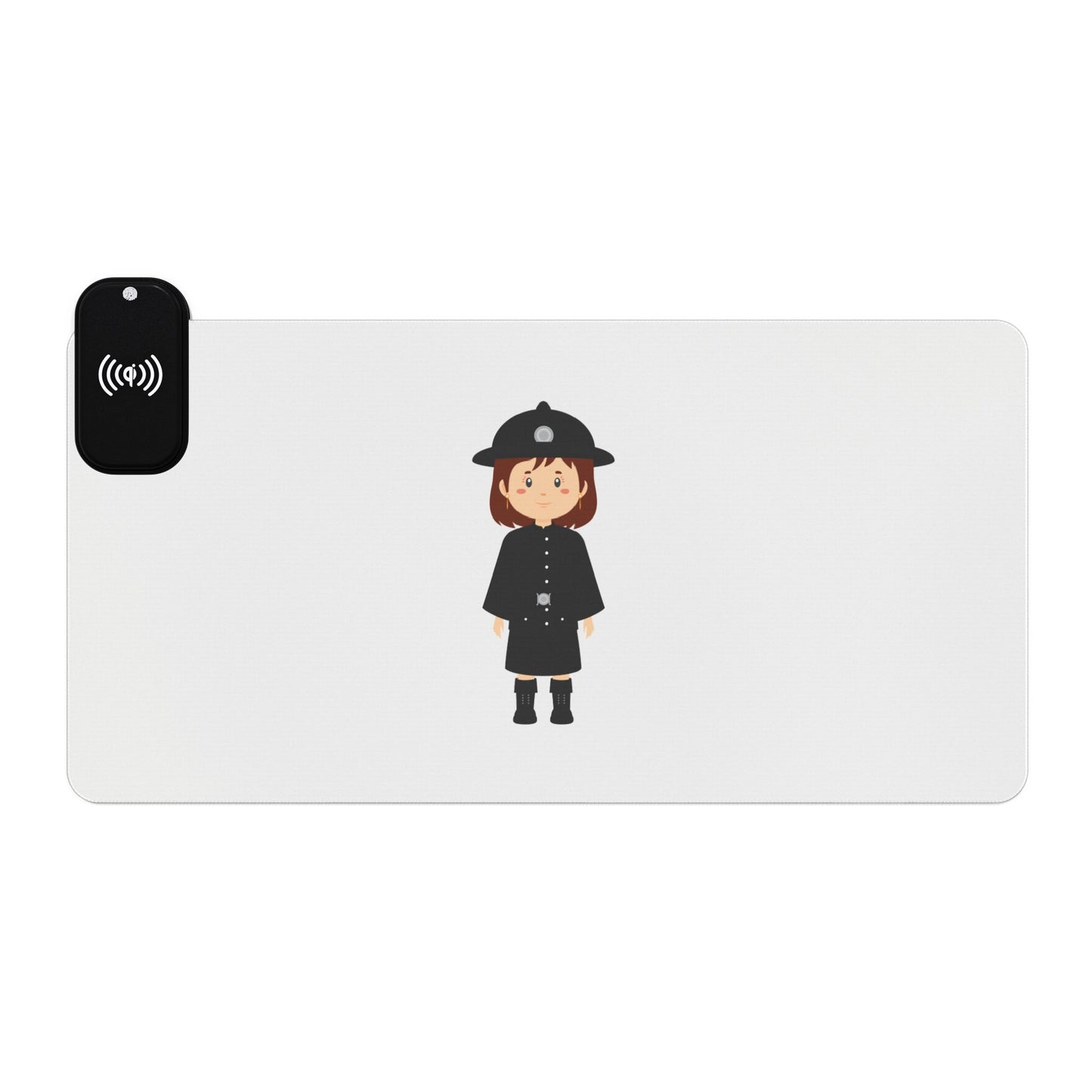 British Woman Guard - LED Gaming Mouse Pad with Wireless Charging, Perfect for Gamers, Home Office, Desk Accessories, Gift for Tech Enthusiasts, Unique Mousepads