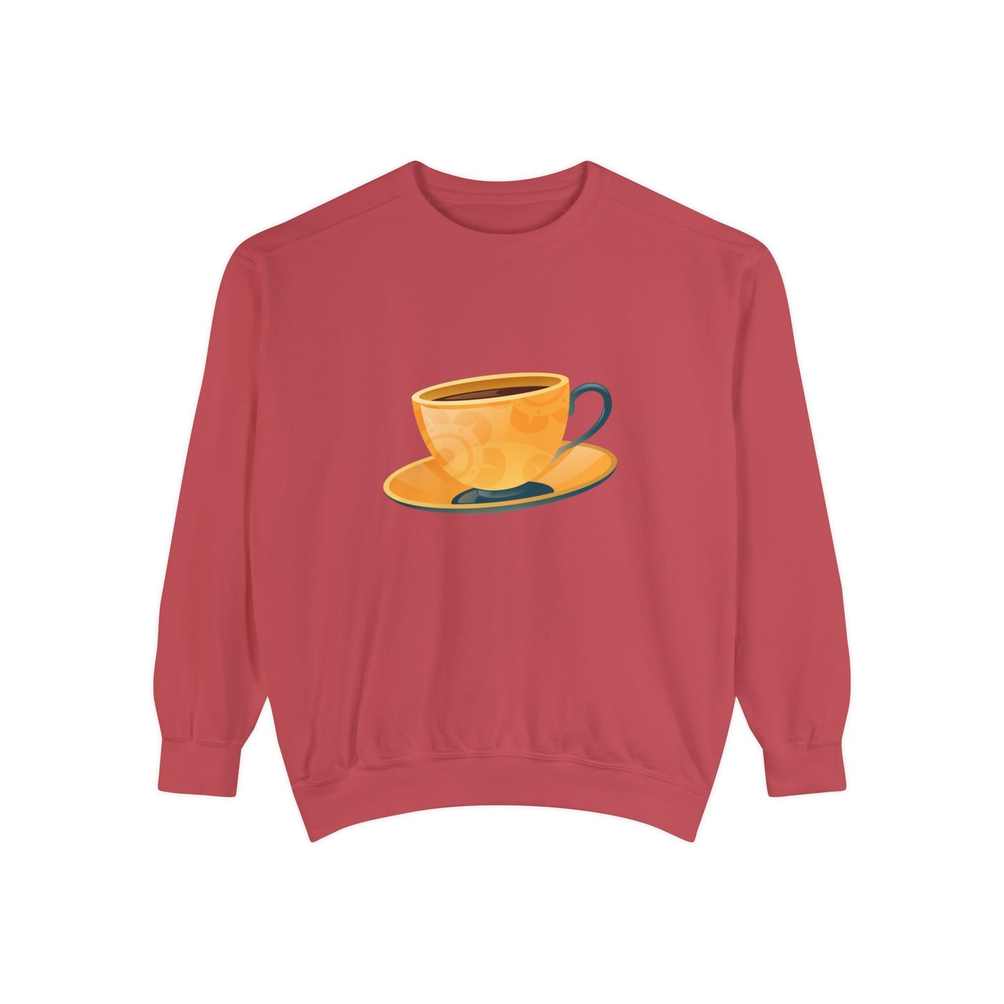 Unisex Garment-Dyed Sweatshirt Classy - Elegant British Tea Cup