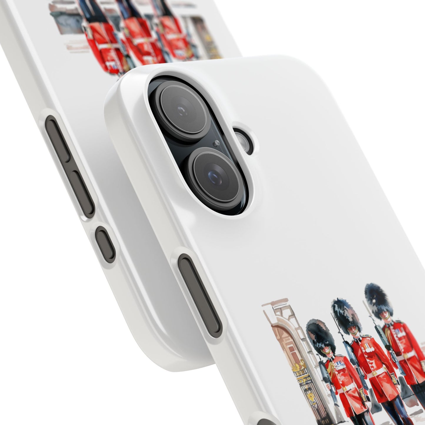 Slim Phone Case with Iconic British Guard Design - Perfect for Travel, Unique Gift, Cell Phone Accessory, Trendy Cover, London Souvenir