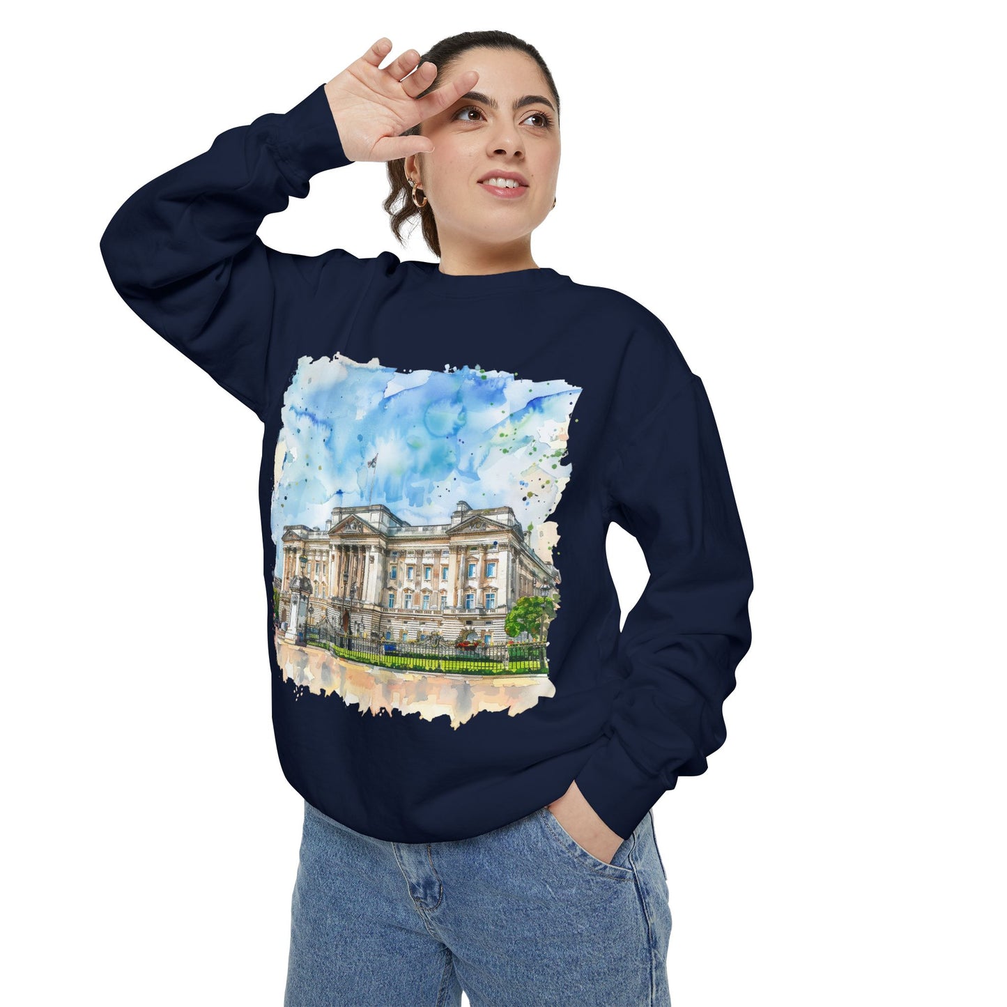 Unisex Garment-Dyed Sweatshirt - Fields & Forests - The Heart of British Nature