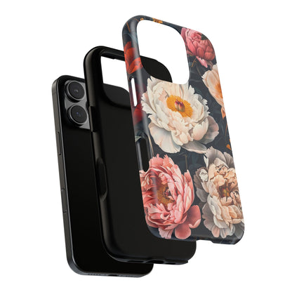 Floral Phone Case, Tough Phone Cover, Flower Design, Unique Gift for Her, Trendy Accessory, Spring Decor