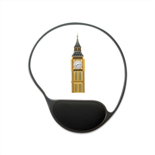Big Ben Mouse Pad with Wrist Rest, Gamer Desk Pad, Office Decor, Ergonomic Mouse Mat, Gift for Students, Home Office Essentials