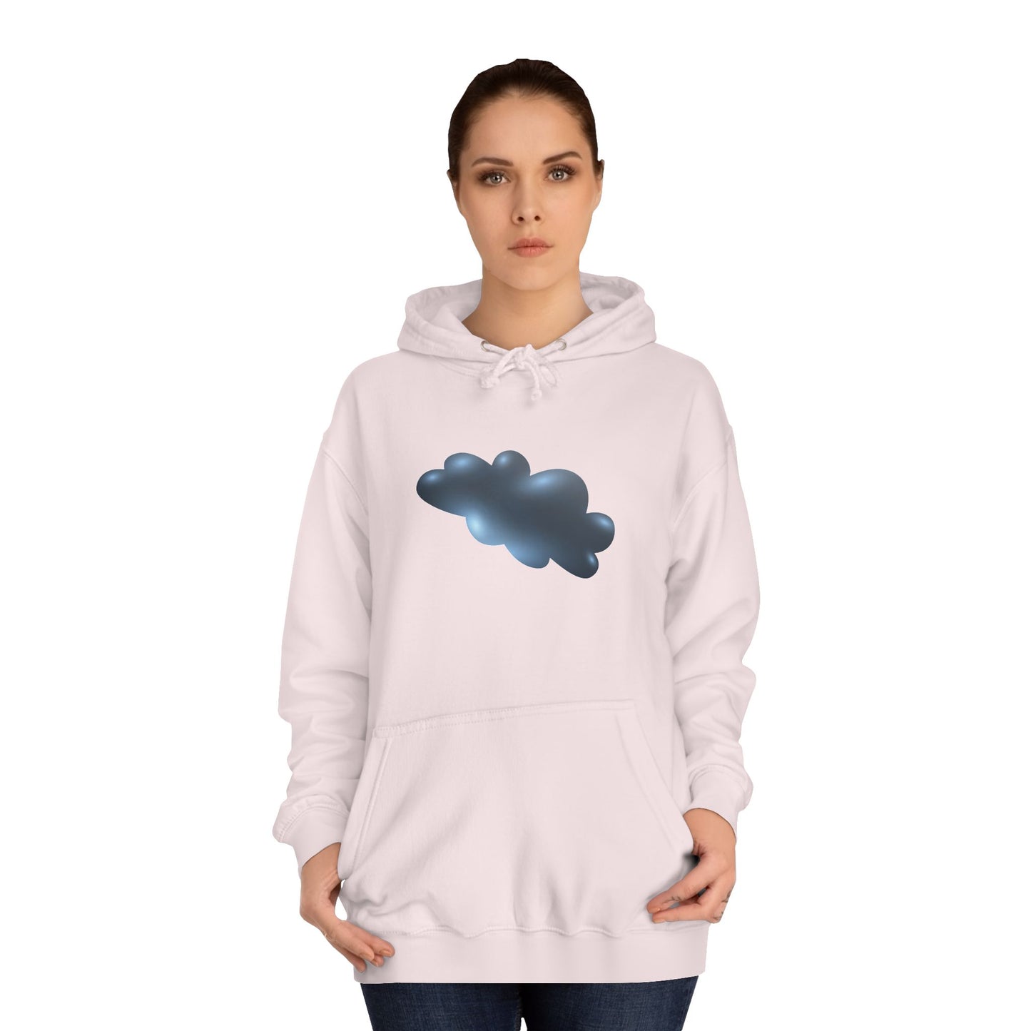 Unisex College Hoodie - Dreamy Cloud Design