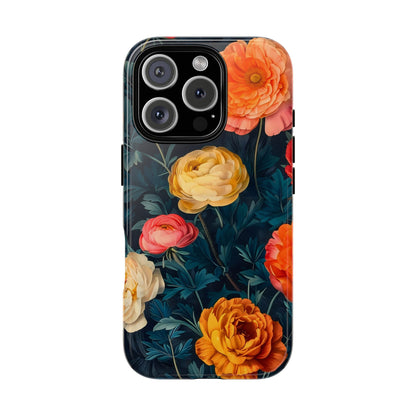 Floral Phone Case - Tough Cases, Stylish Protection, Gift for Flower Lovers, Customizable Cover, Floral Design Mobile Accessory