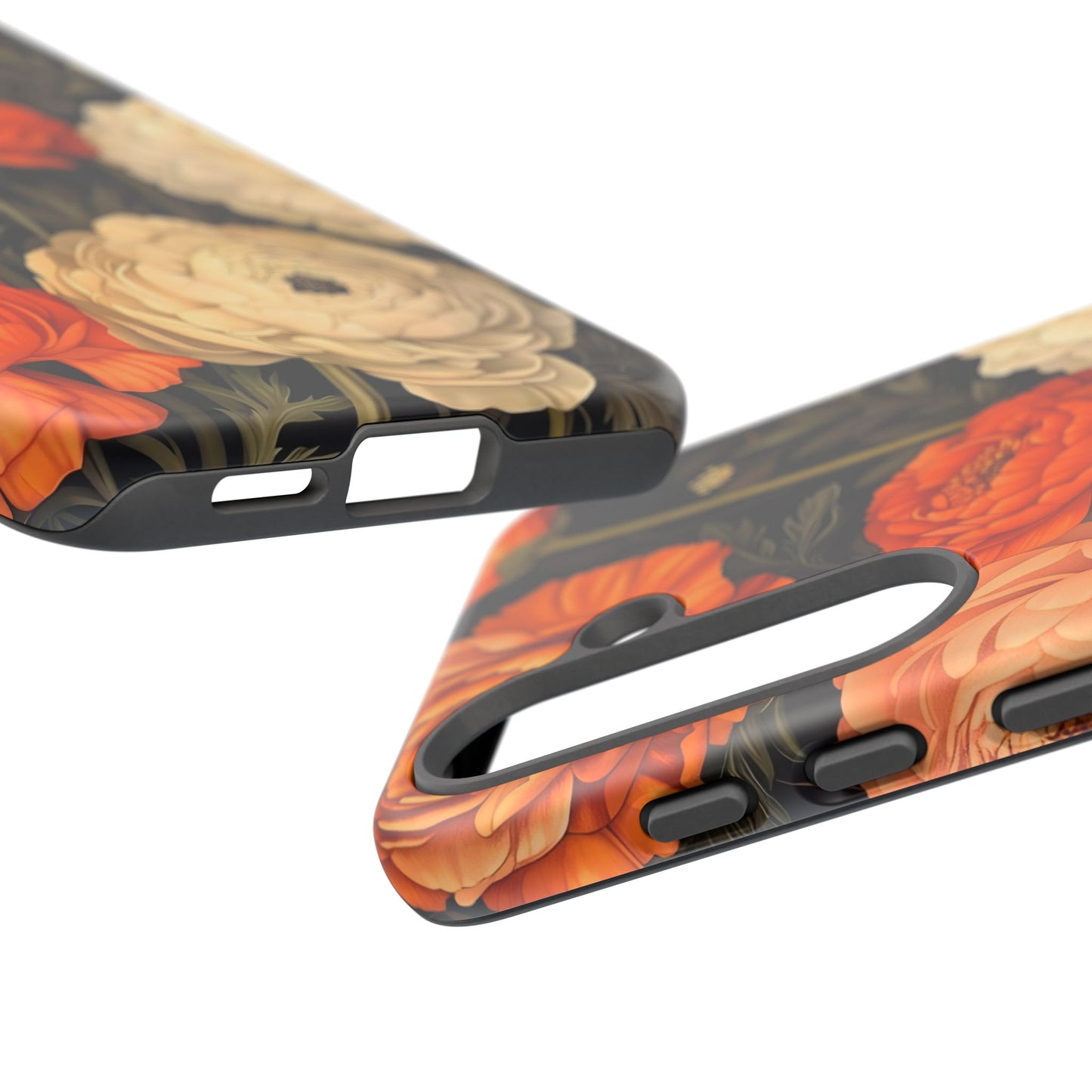 Floral Phone Case with Tough Protection, Blooming Ranunculus Design, Durable Cover, Gift for Flower Lovers, Eco-Friendly Phone Accessory