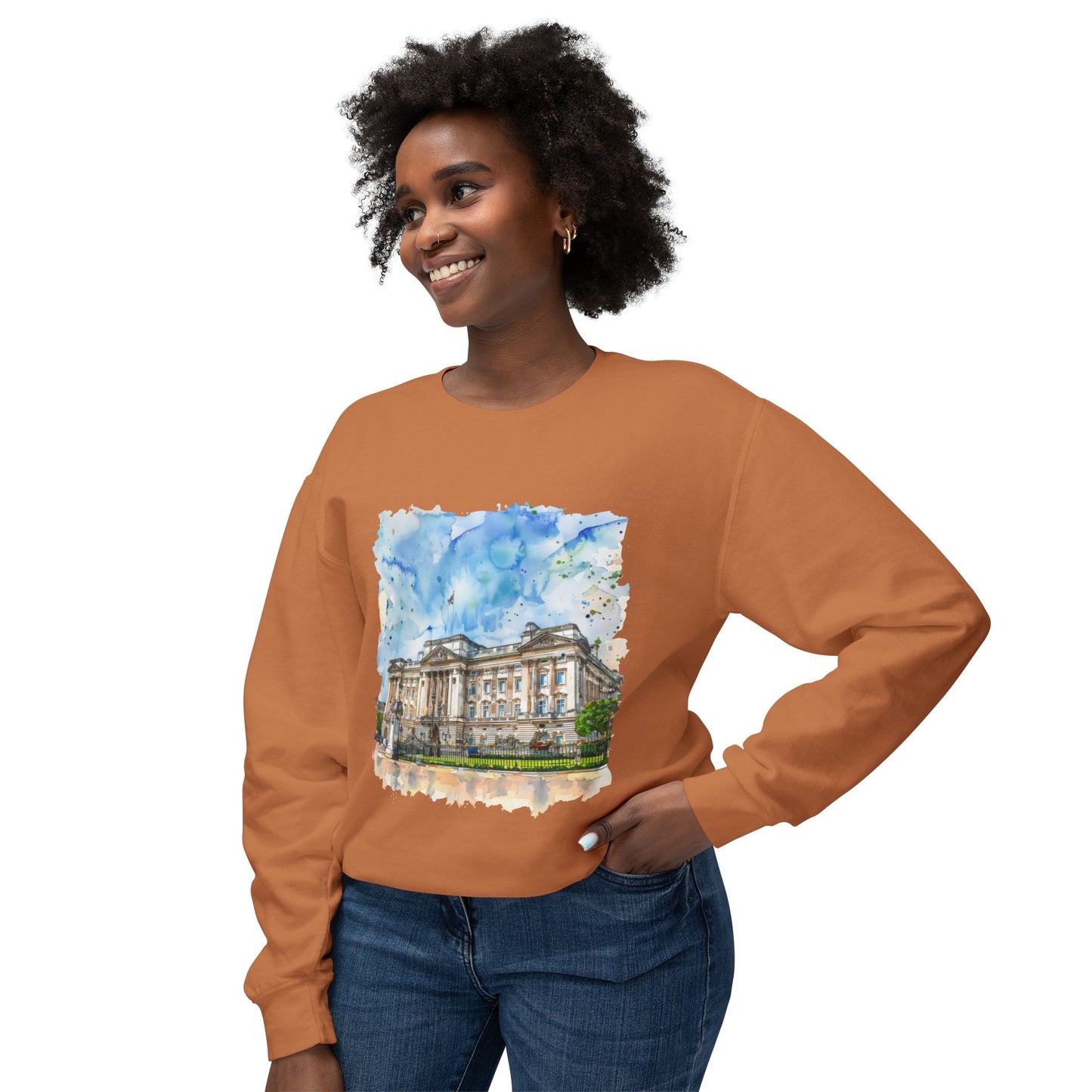 Unisex Lightweight Crewneck Sweatshirt - British Nature - Landscapes - Natural Beauty