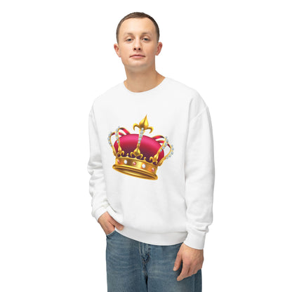 Unisex Lightweight Crewneck Sweatshirt Durable - British Royal Crown