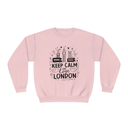 Unisex NuBlend® Crewneck Sweatshirt - Keep Calm and love London
