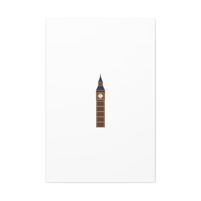 Big Ben Canvas Wall Art, Modern Home Decor, London Decor, Gift for Travel Lovers, Office Wall Art, Minimalist Art Print