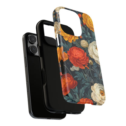Floral Tough Case for Phones | Durable Floral Phone Cover, Boho Chic, Unique Gift for Her, Phone Protection, Flower Design