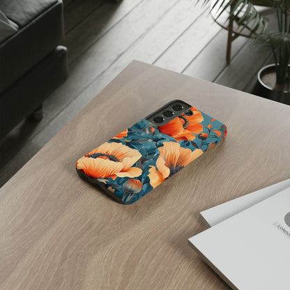 Floral Phone Case, Tough Cases for Protection and Style, Spring Aesthetic, Gift for Her, Phone Accessory for Nature Lovers