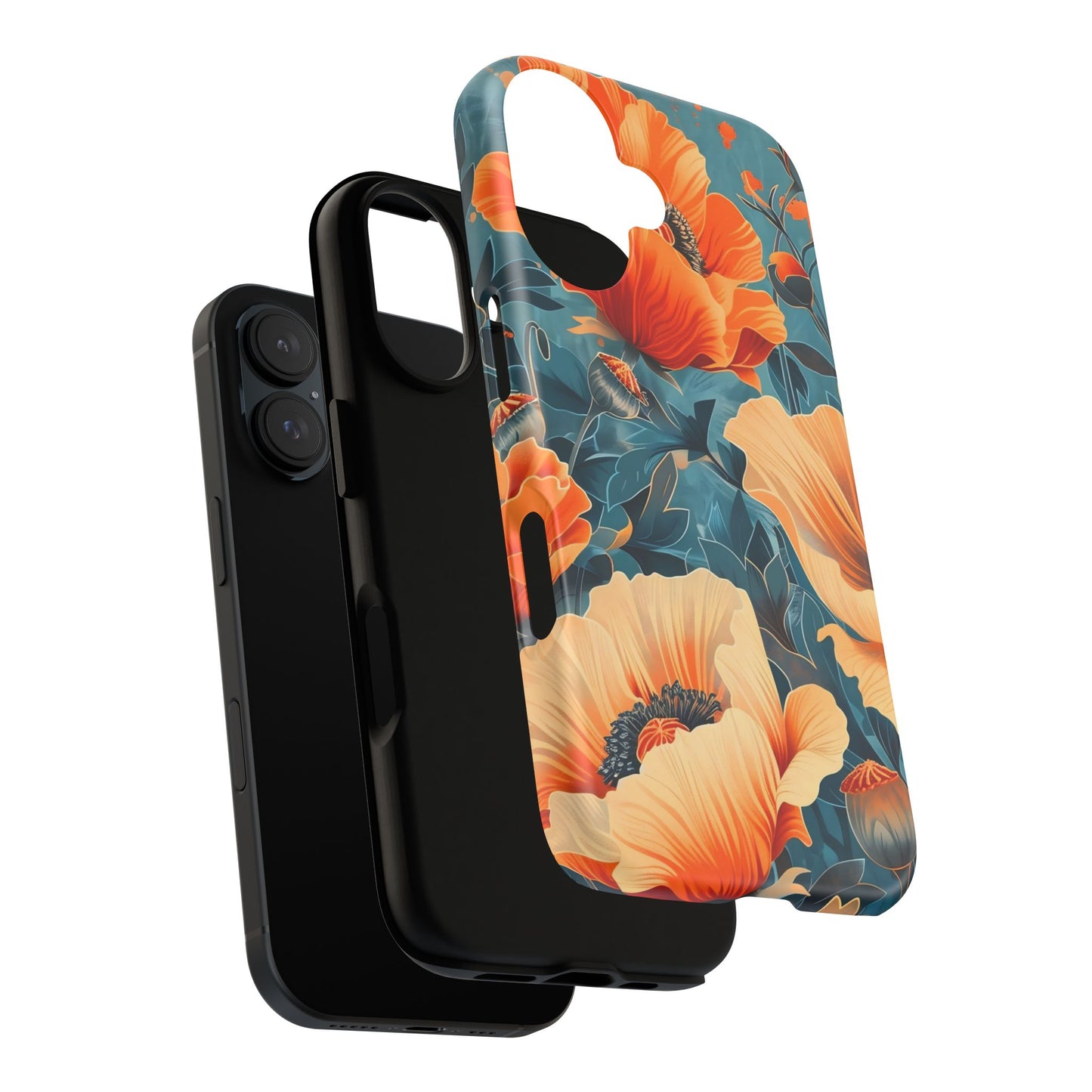 Floral Phone Case, Tough Cases for Protection and Style, Spring Aesthetic, Gift for Her, Phone Accessory for Nature Lovers