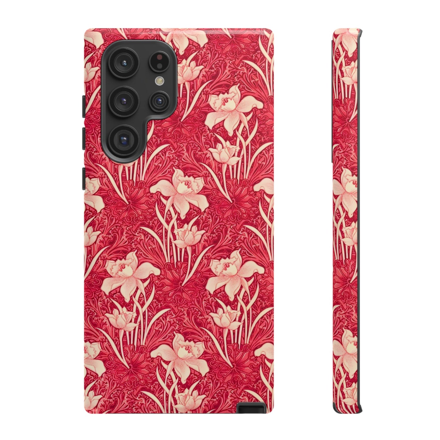 Floral Tough Phone Case - Durable, Stylish Accessory, Perfect Gift for Her, Floral Pattern, Customizable, Ideal for Daily Use