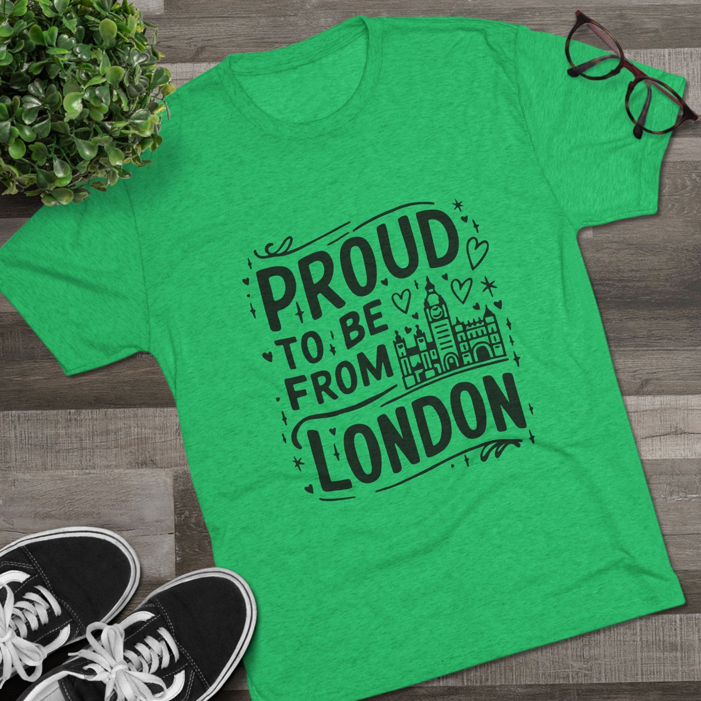 Proud To Be From London Unisex Tri-Blend Crew Tee
