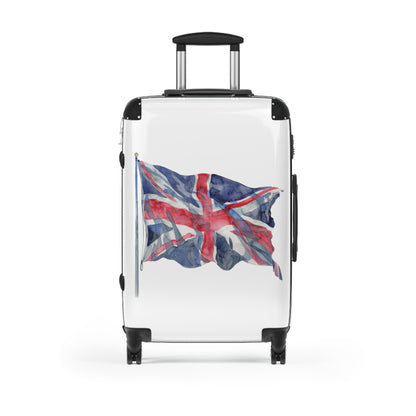 Waving Union Jack Flag Suitcase