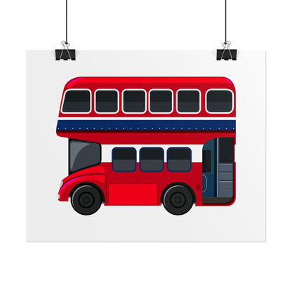 Red Double Decker Bus Rolled Posters