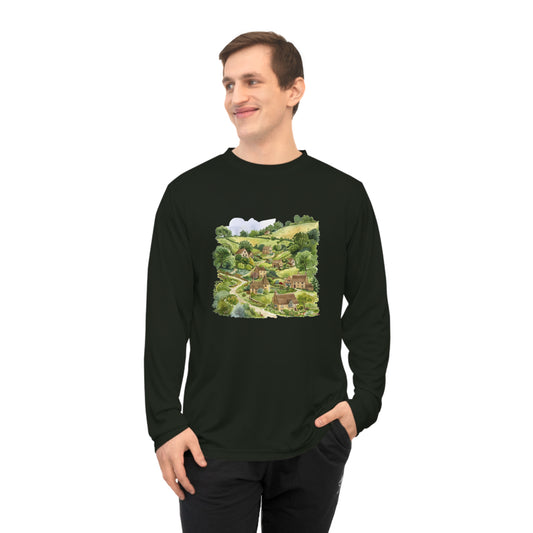 Unisex Performance Long Sleeve Shirt - Breath-taking London's view