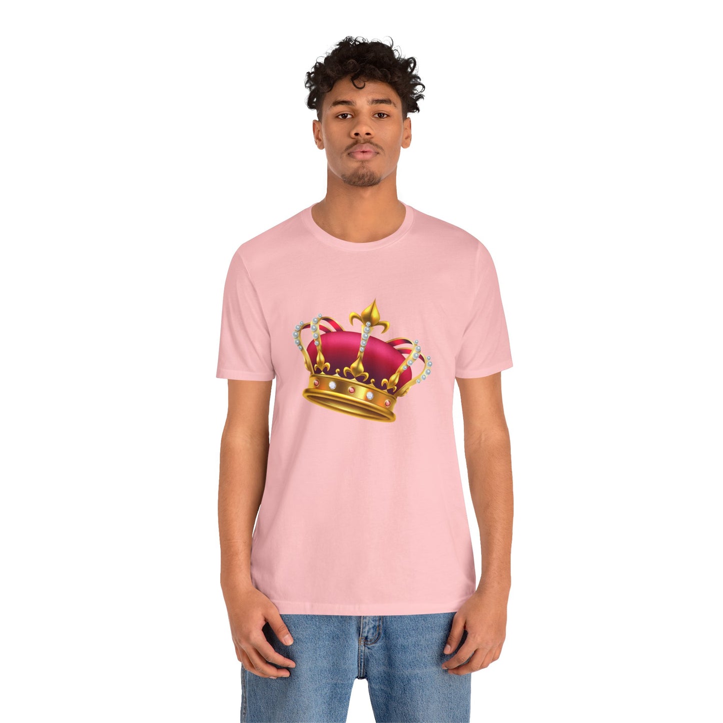 Unisex Jersey Short Sleeve Tee - Monarchy Rich British Royal Crown Design